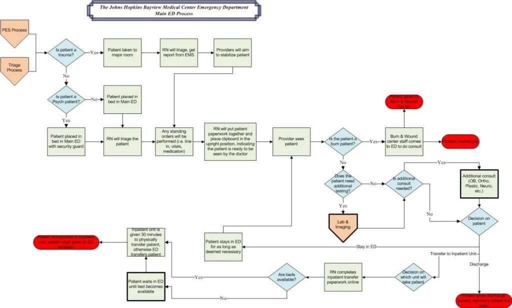 Exemple de scéma des flux pour un projet de simulation en sante