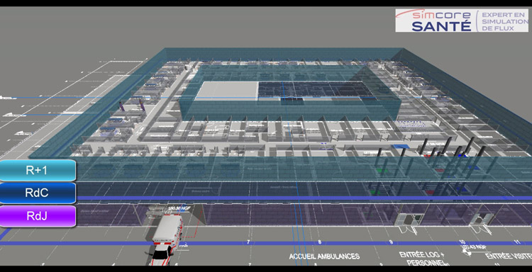 Simulation d'un hôpital avec FlexSim